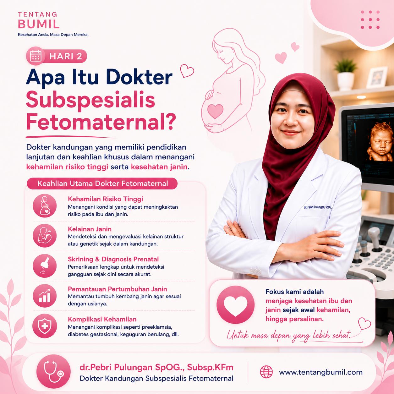 Biaya USG Fetomaternal di Medan & Jadwal Praktik Dokter Subspesialis